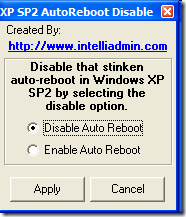 Disabling Windows Update Automatic Reboot